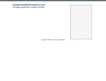 Tablet Screenshot of fundamentalinteractions.com